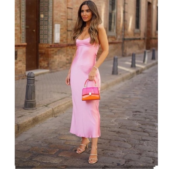 Zara pink slip dress - Picture 7 of 17